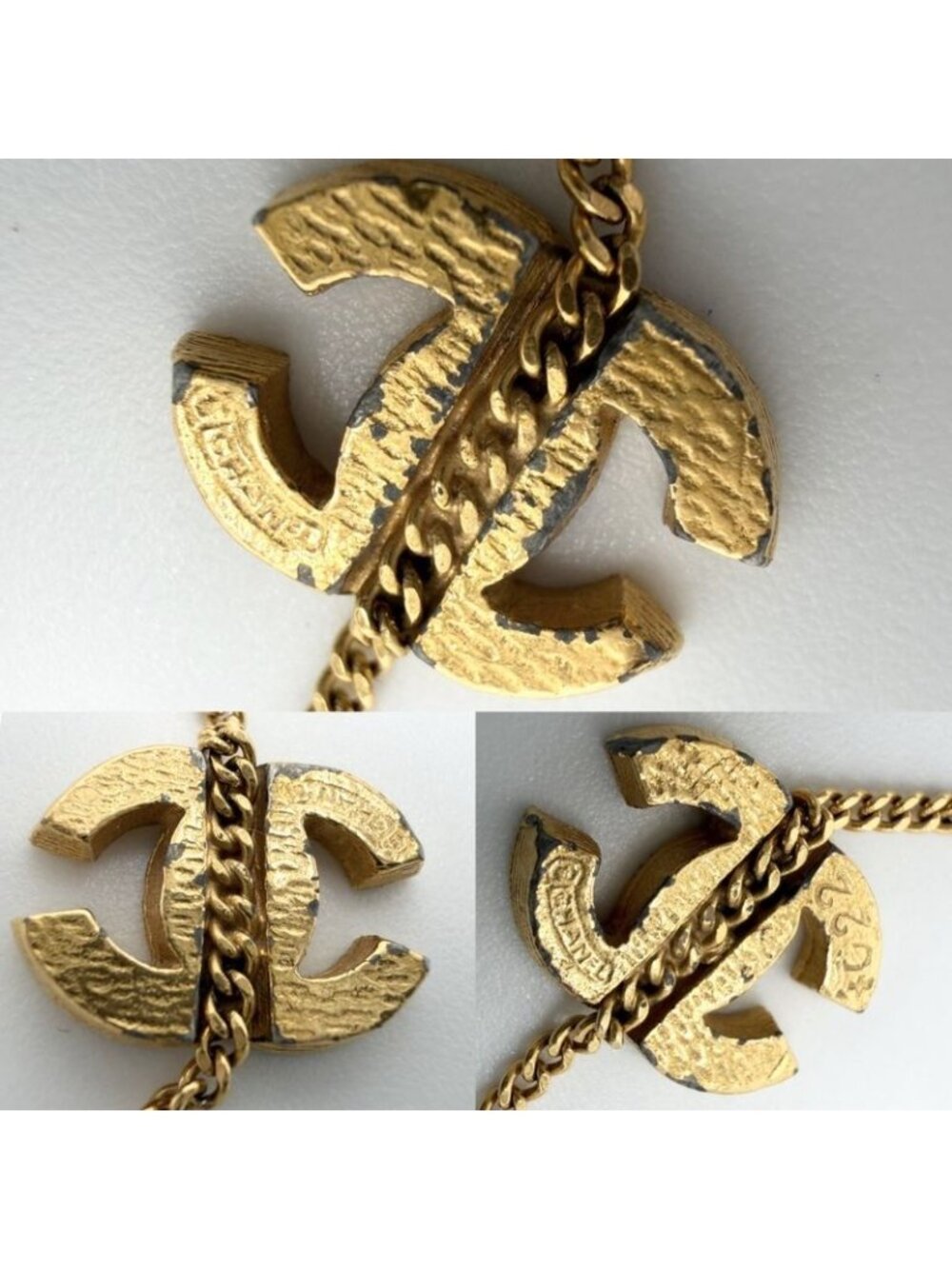 Chanel Bracelet Triple CC Logo Coco Gold - Picture 6 of 7